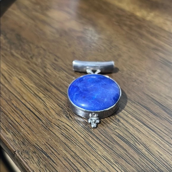 Jewelry - Blue Stone Silver Pendant